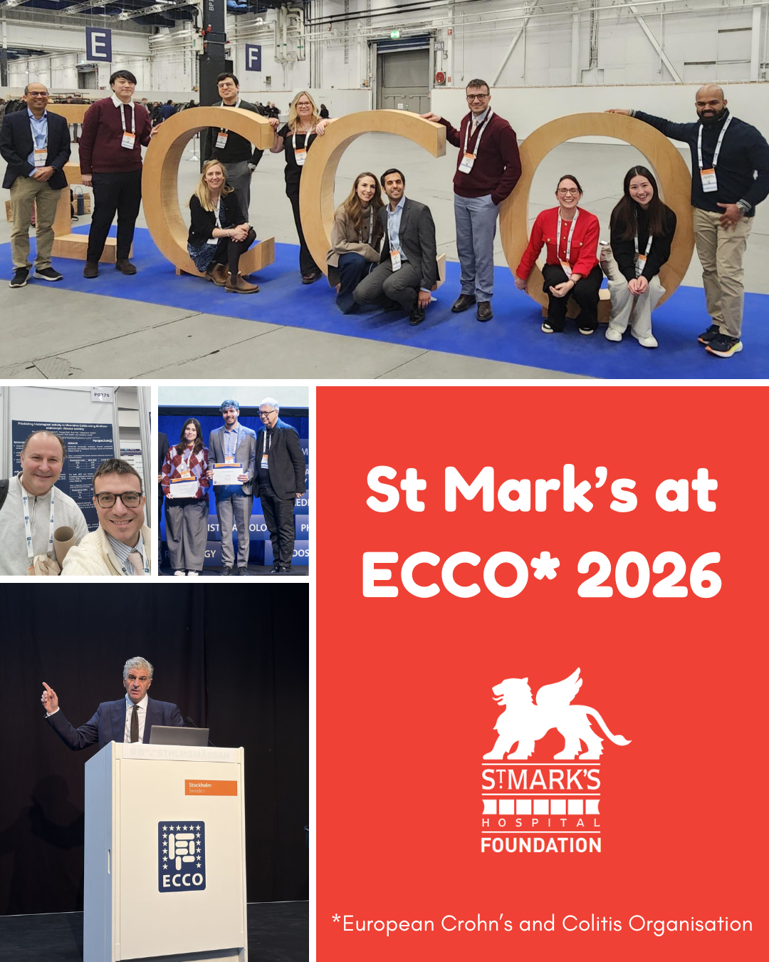 St Mark’s at the 21st Congress of the European Crohn’s and Colitis Organisation. (ECCO)